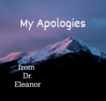 my apologies